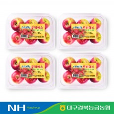 [경북능금농협] 경북 영천 루비에스 미니사과 400g(6-8과)*4팩 총 1.6kg