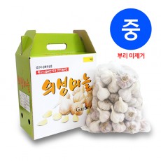 [송이네농장] 24년산 장아찌용 의성 토종 햇마늘 (중품) 3kg 2.5~3cm
