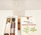 [채운 영농조합법인]국산 저온압착 참기름300ml + 들기름300ml  선물셋트