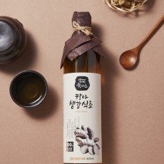 [농업회사 법인 (주)가람솔]항아 생강식초(원액) 500ml-발효식초(사과 : 의성군) 84%, 생강(국산) 16%