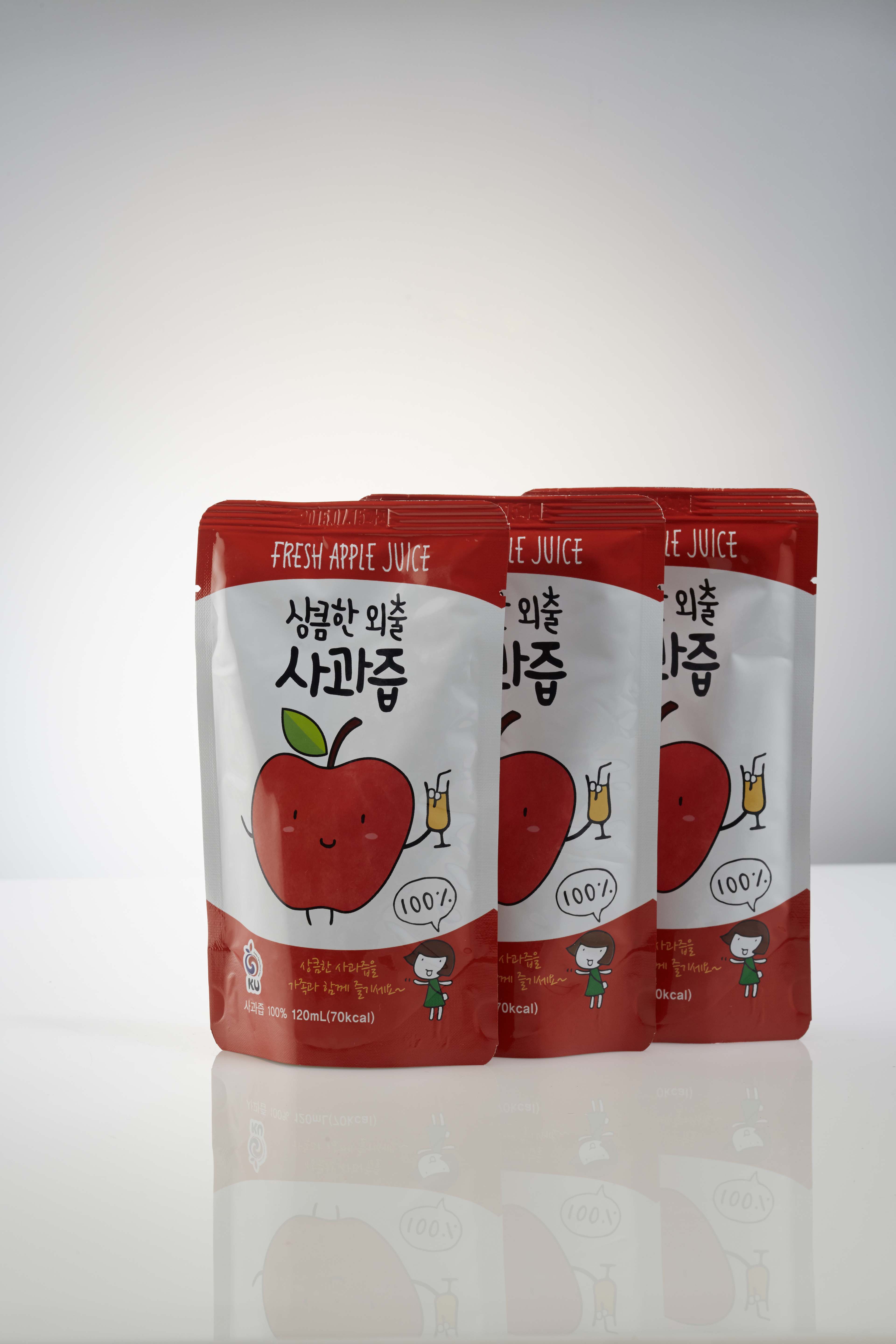 [농업회사 법인 (주)가람솔]상큼한 외출 사과즙 30포(1포 120mL)-의성군 사과 100%