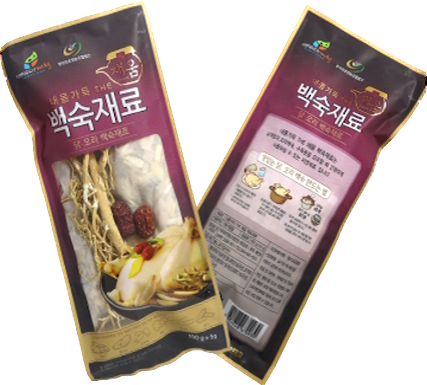 [풍기인삼시장한보인삼사]복날 삼계탕용 세척 인삼 500g(8-12뿌리)_백숙약재세트 증정