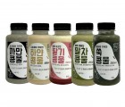 [정담두부집] 맛보기콩물 250ml 5팩 - 하얀,까만,딸기,쑥,말차 각1개 (냉동)