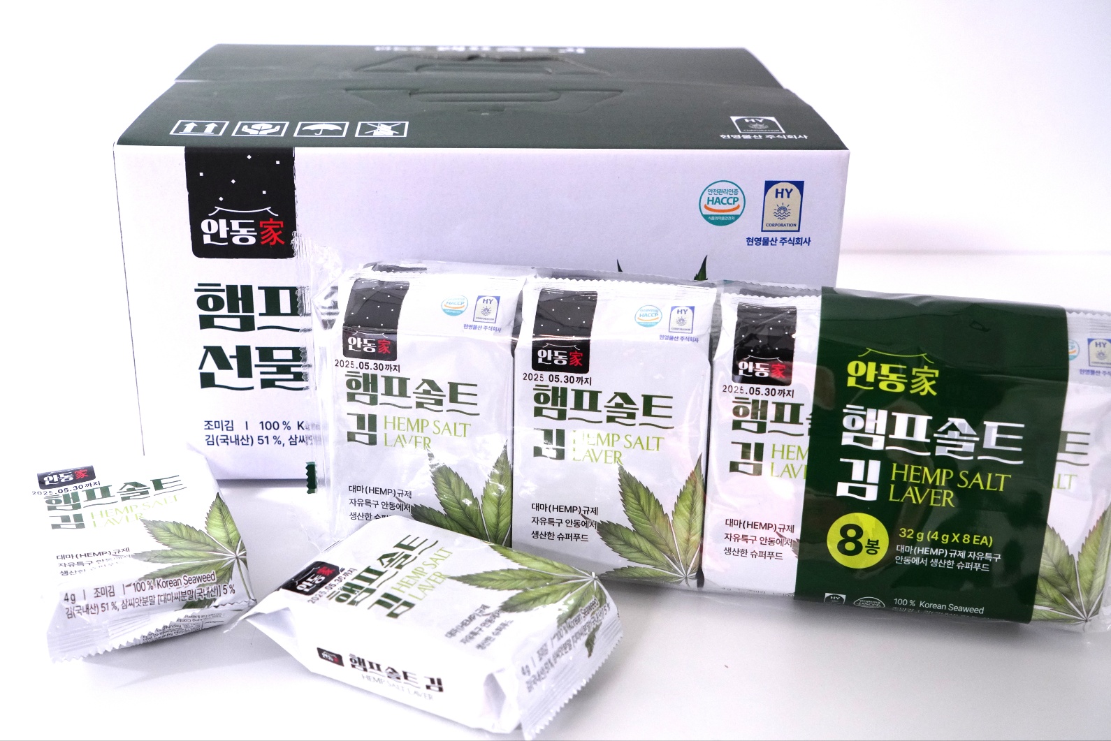 [현영물산] 안동家 햄프솔트 김 선물세트 4g x 32