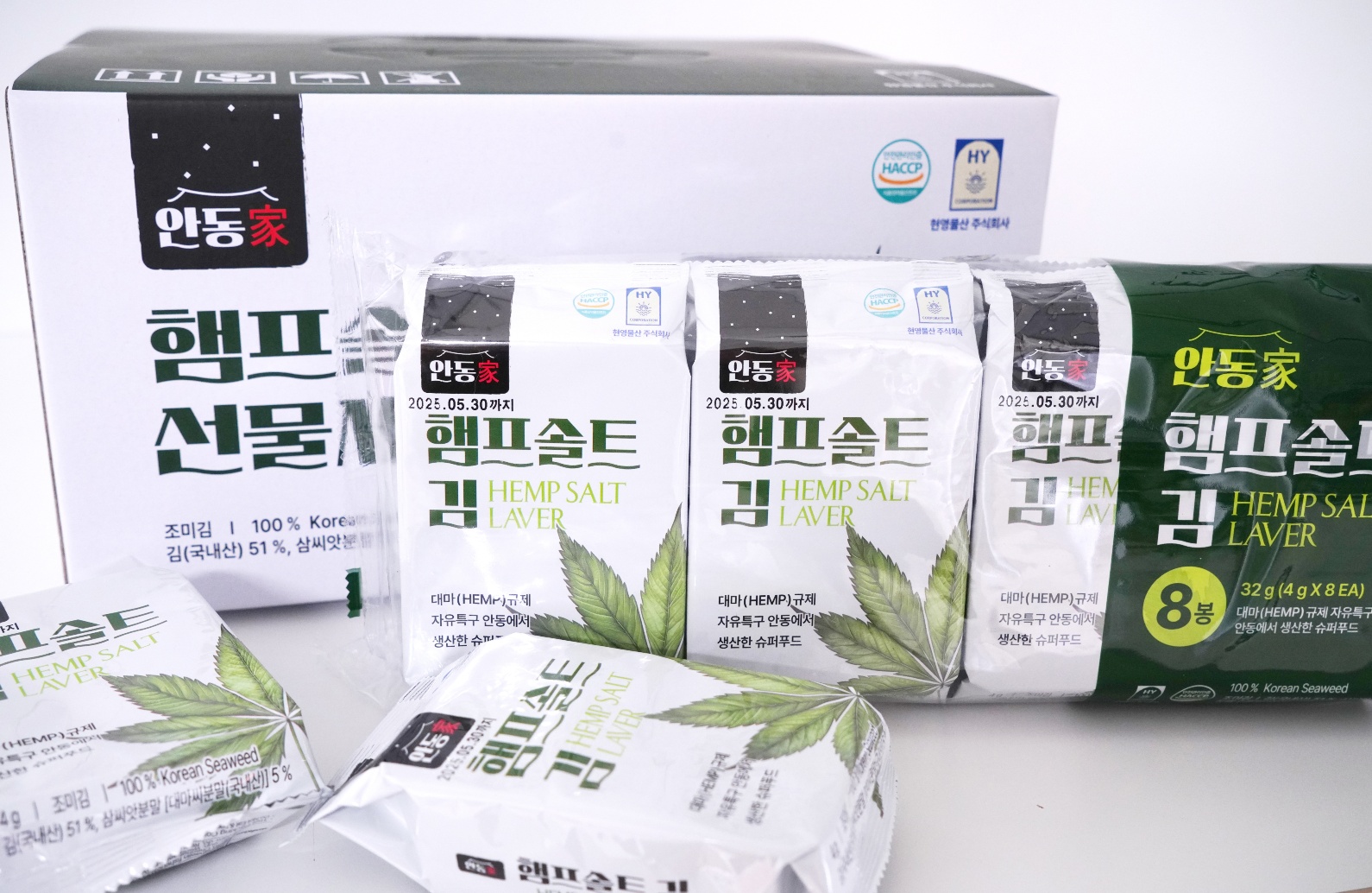 [현영물산] 안동家 햄프솔트 김 선물세트 4g x 32