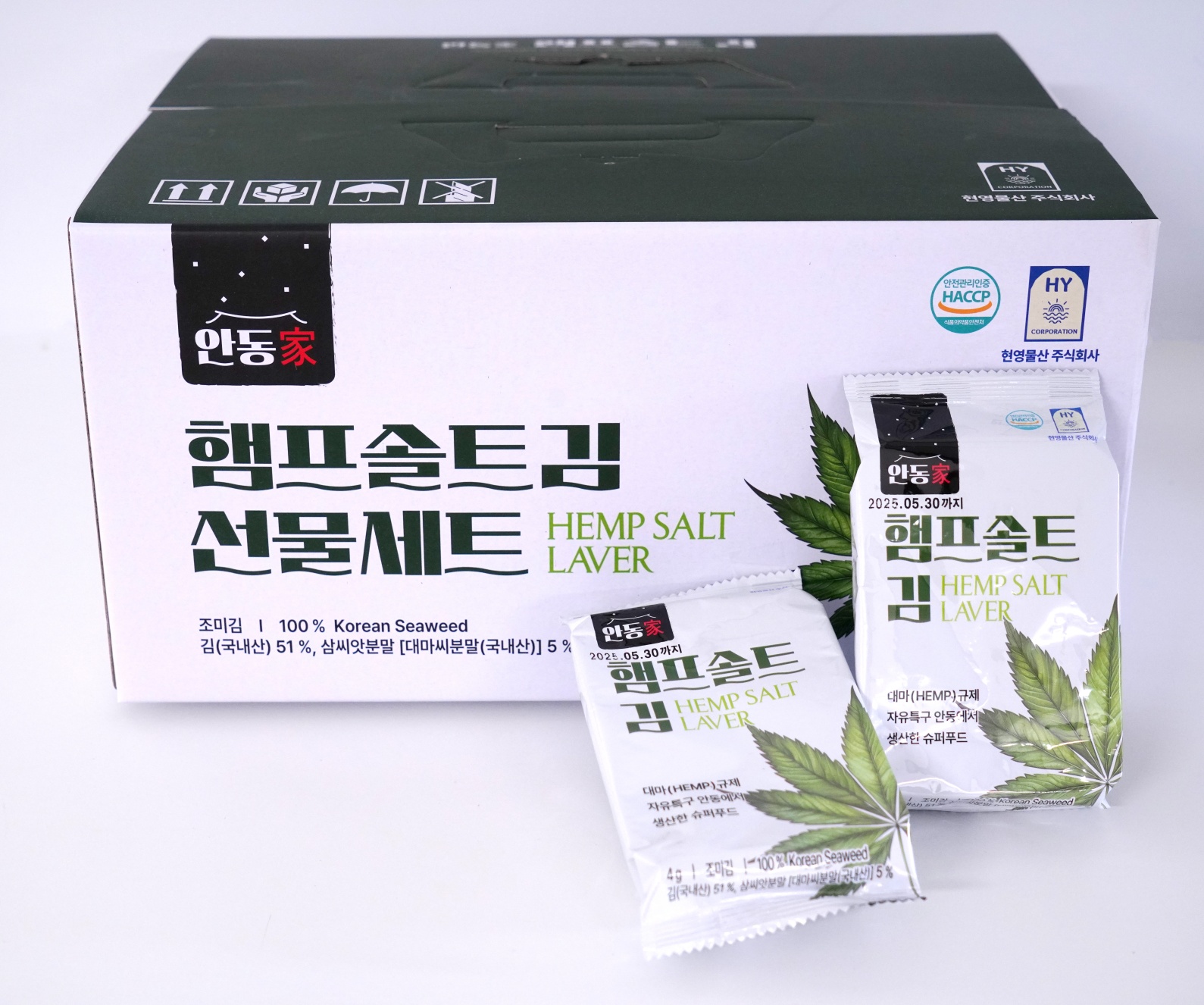 [현영물산] 안동家 햄프솔트 김 선물세트 4g x 32